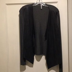 Michael Stars Cardigan with leather front
